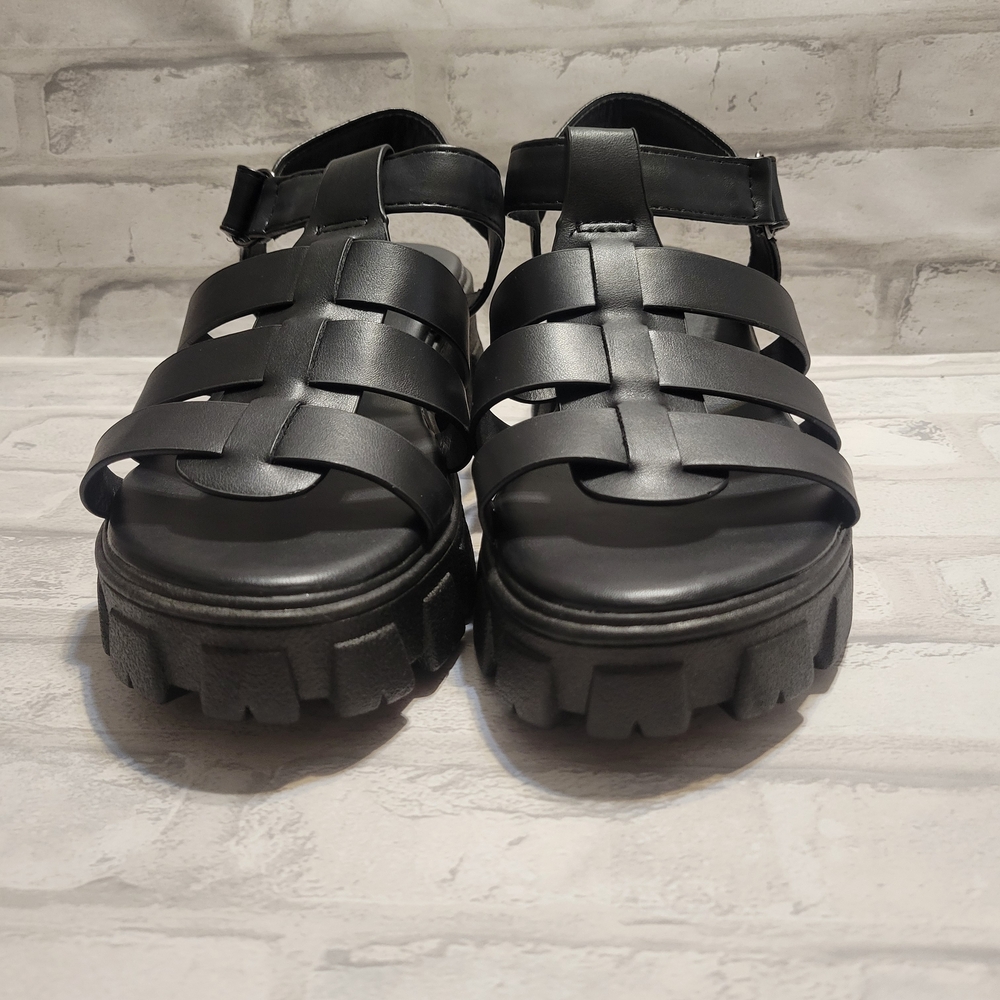 Black Chunky Sandals - Picture 4 of 4
